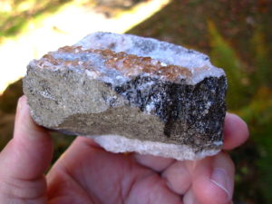 Grossular Garnets on matrix from Jefferson Mine Asbestos Canada