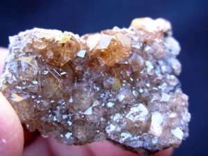 Grossular Garnets on matrix from Jefferson Mine Asbestos Canada