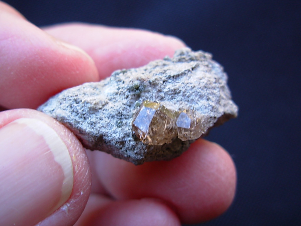 Grossular Garnets on matrix from Jefferson Mine Asbestos Canada