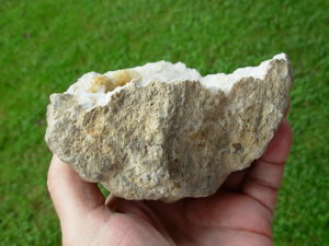 Quartz Crystal Keokuk Geode Half from Keokuk, Iowa
