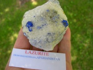 Rare Lazurite Crystal Mineral Specimen from Afghanistan
