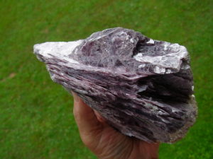 Large Lepidolite Lithium Mica specimen with a bit of matrix from Brazil