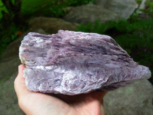 Large Lepidolite Lithium Mica specimen with a bit of matrix from Brazil