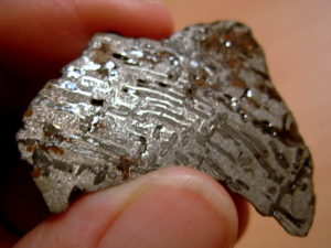 31g Canyon Diablo Etched End Slab Meteorite