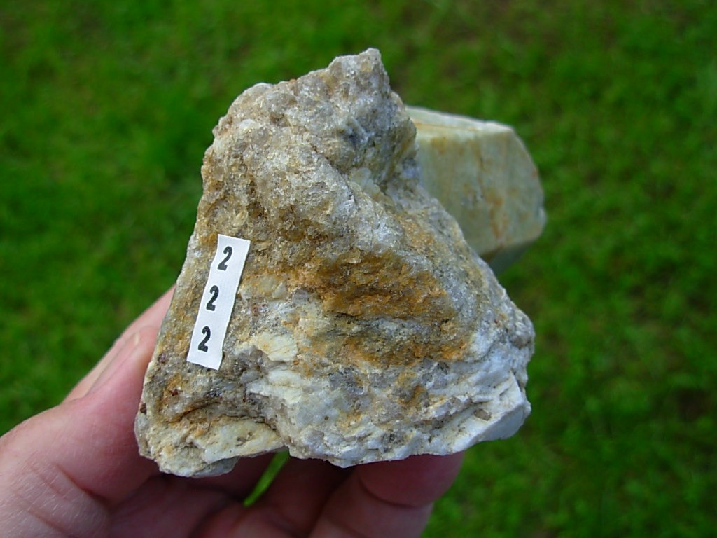 Beryl in Albite Quartz Matrix with Minor Schorl Ray Mine