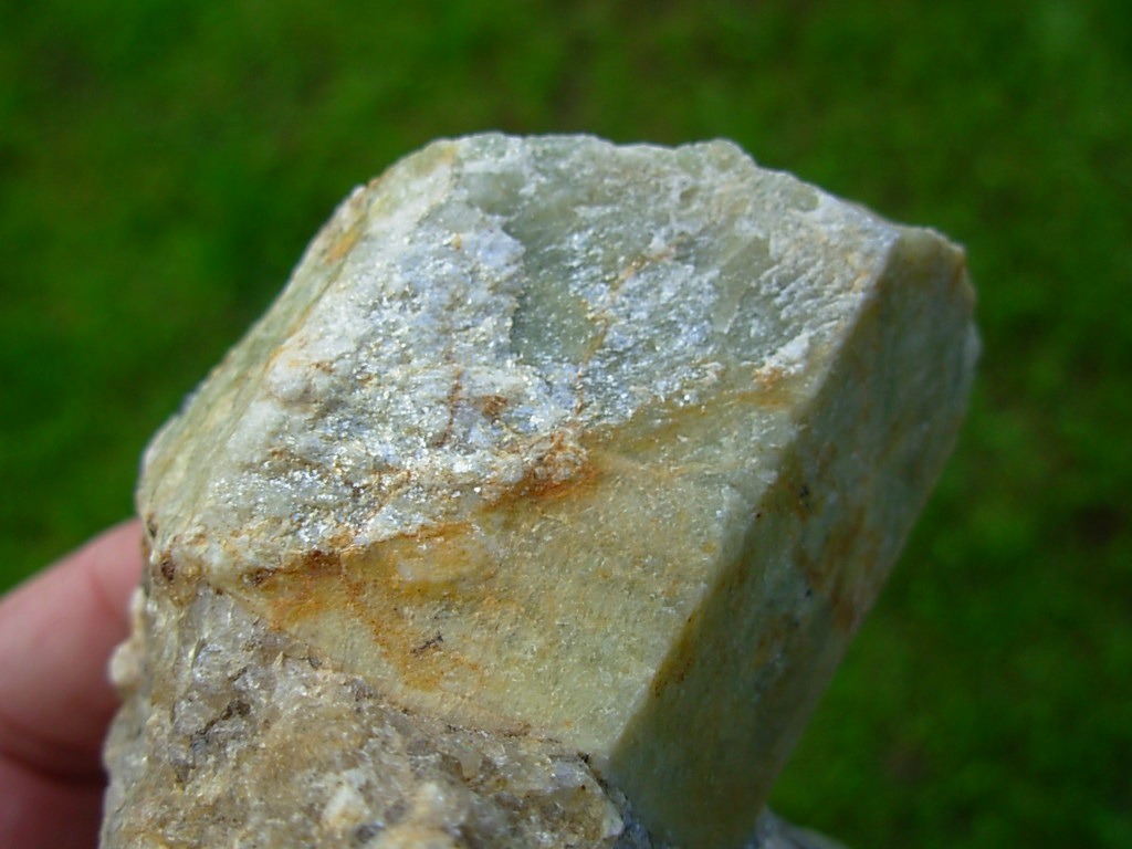 Beryl in Albite Quartz Matrix with Minor Schorl Ray Mine