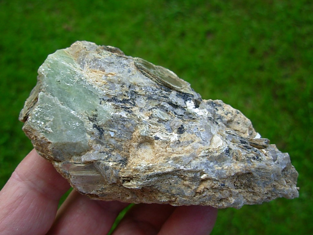 Beryl in Quartz Muscovite Matrix Ray Mine