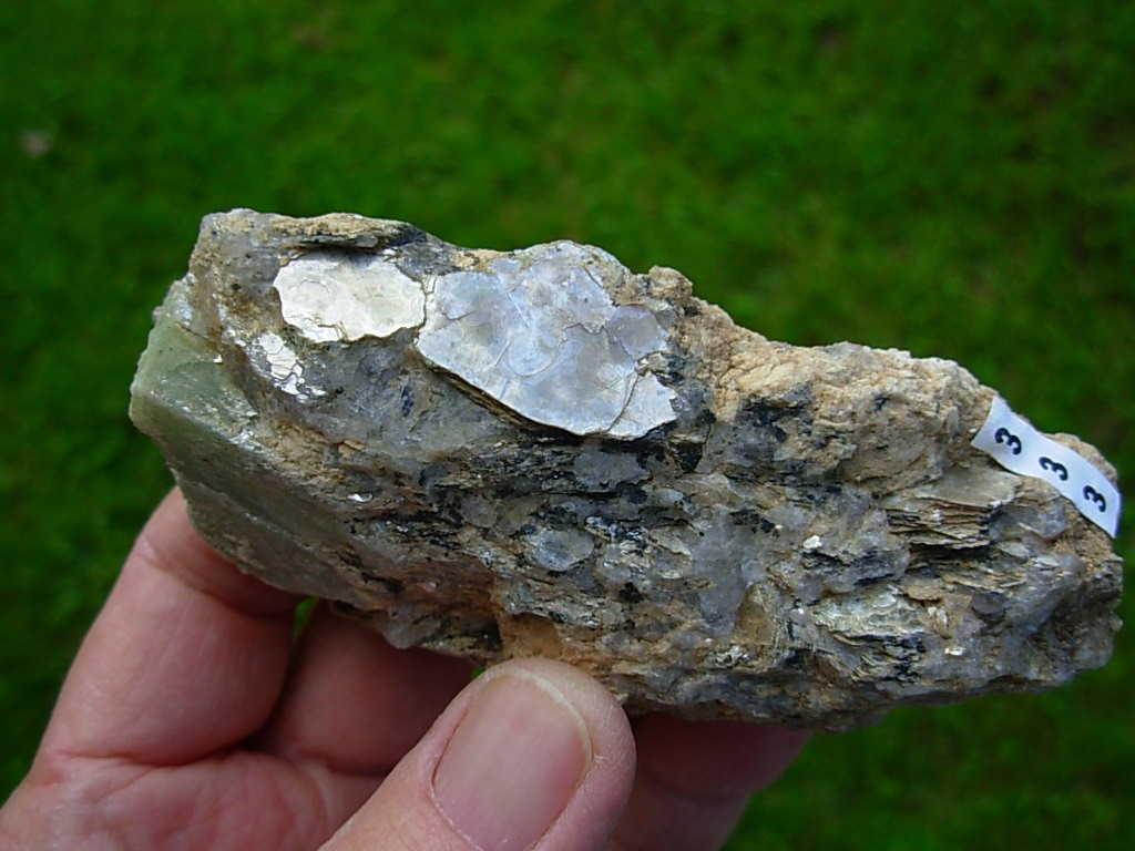 Beryl in Quartz Muscovite Matrix Ray Mine