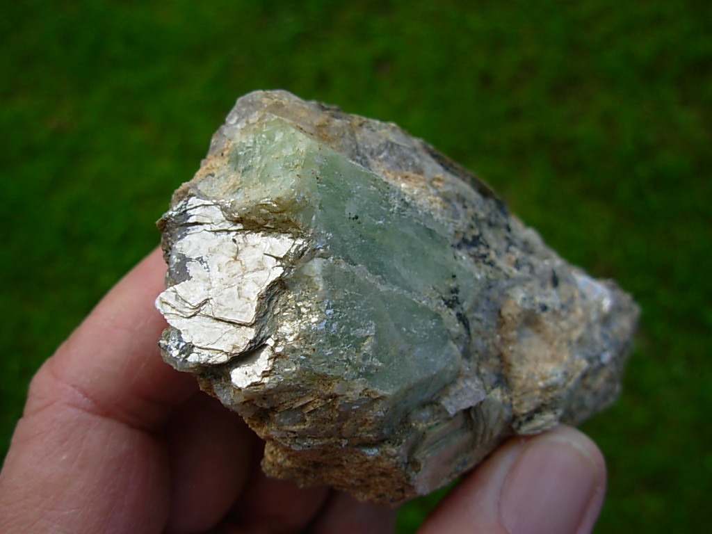 Beryl in Quartz Muscovite Matrix Ray Mine