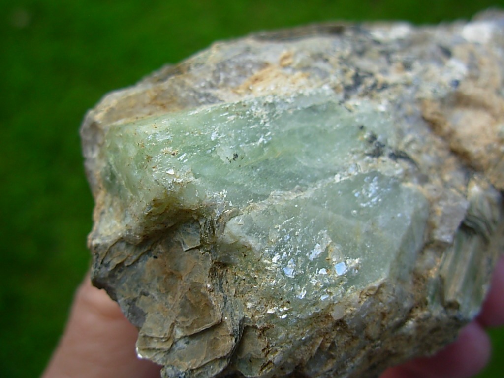 Beryl in Quartz Muscovite Matrix Ray Mine