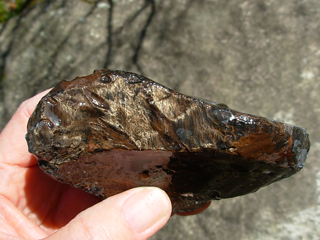 Gold Sheen Obsidian Rough