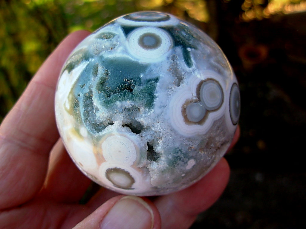 60mm AA Grade Ocean Jasper Sphere