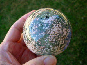 Rare Polished Ocean Jasper 3 inch Sphere from Madagascar