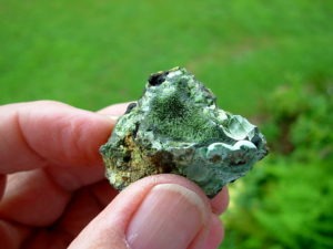Olivenite Acicular Crystals from St. Day, Cornwall