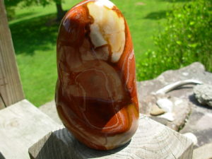 Polished Free Form Polychrome Jasper from Madagascar