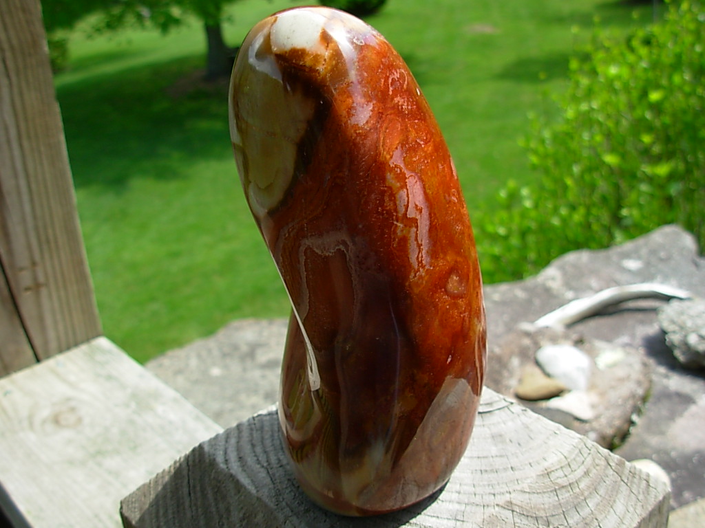 Polished Free Form Polychrome Jasper from Madagascar