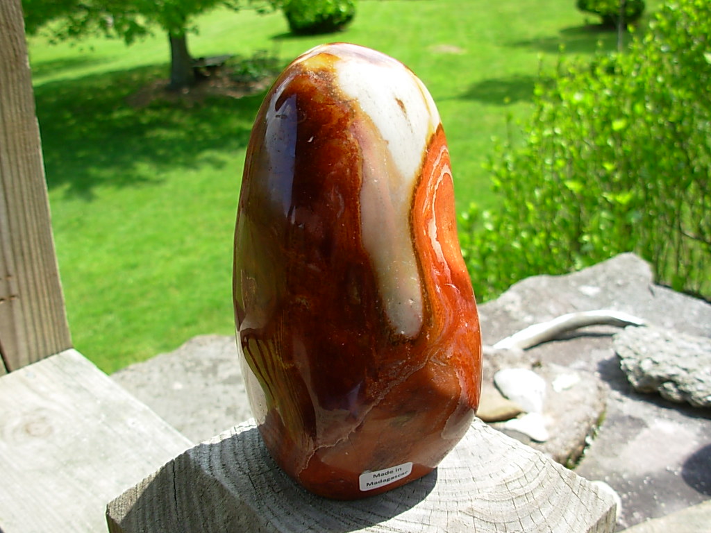 Polished Free Form Polychrome Jasper from Madagascar
