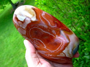 Polished Free Form Polychrome Jasper from Madagascar