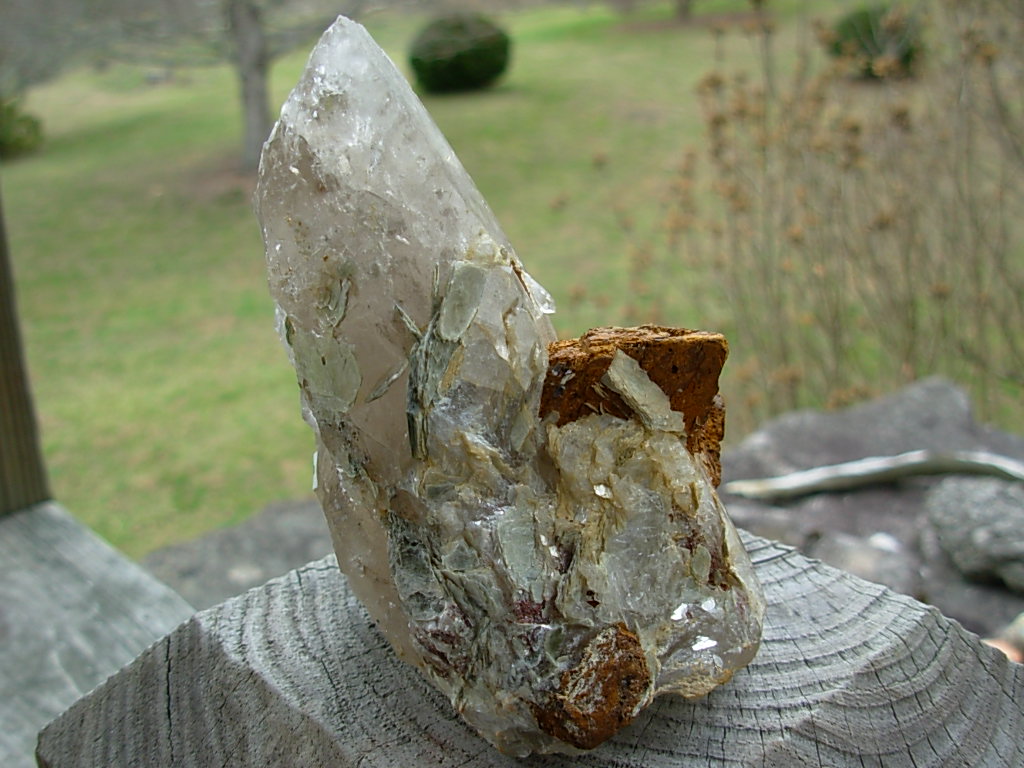 Natural Smoky Quartz Crystal Section from Hiddenite, NC