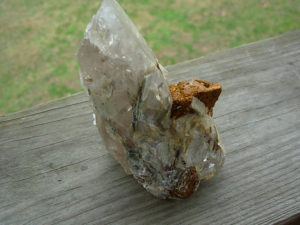 Natural Smoky Quartz Crystal Section from Hiddenite, NC