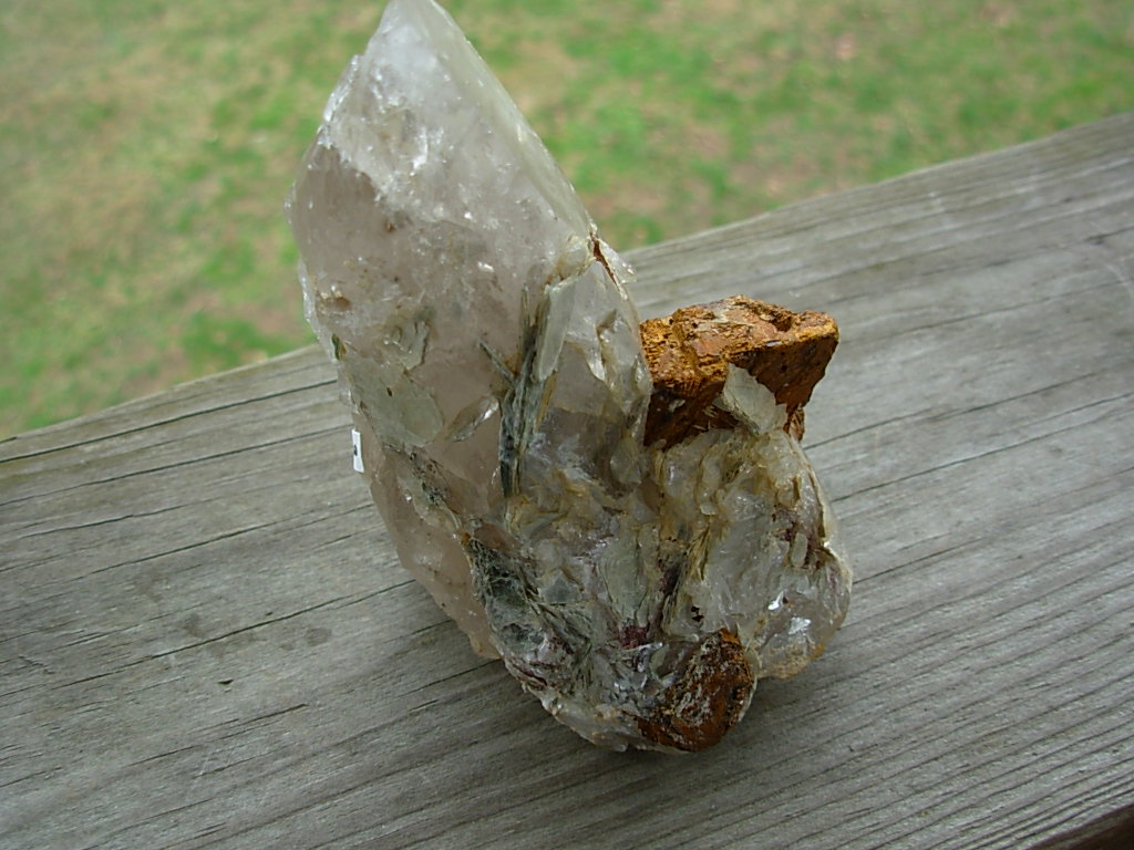 Natural Smoky Quartz Crystal Section from Hiddenite, NC