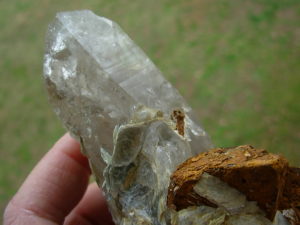 Natural Smoky Quartz Crystal Section from Hiddenite, NC