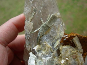 Natural Smoky Quartz Crystal Section from Hiddenite, NC