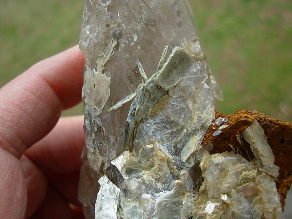 Natural Smoky Quartz Crystal Section from Hiddenite, NC