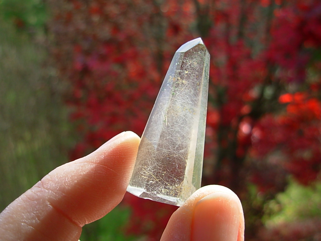 Polished Included Quartz Jewelry Point