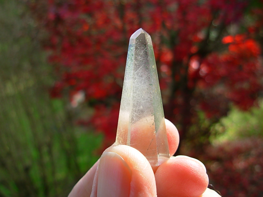 Polished Included Quartz Jewelry Point