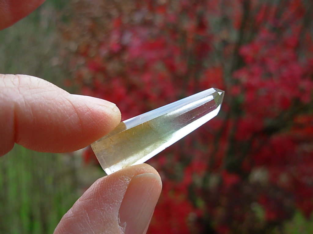 Polished Included Quartz Jewelry Point