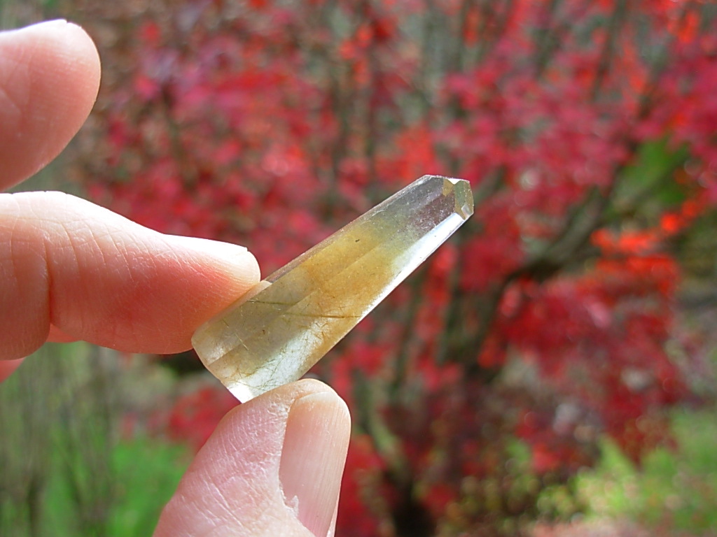 Polished Included Quartz Jewelry Point