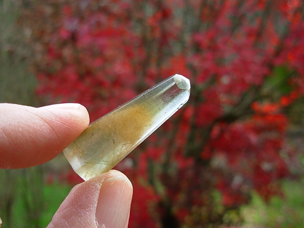 Polished Included Quartz Jewelry Point