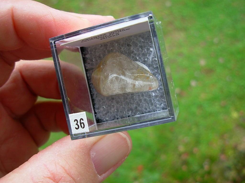 Quartz with Golden Rutile