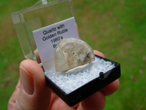 Quartz with Golden Rutile