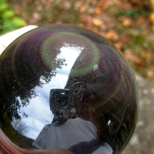 82mm Rainbow Obsidian Sphere