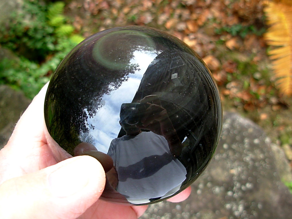 82mm Rainbow Obsidian Sphere