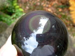 82mm Rainbow Obsidian Sphere