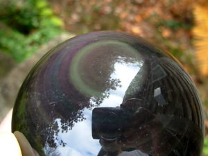 82mm Rainbow Obsidian Sphere