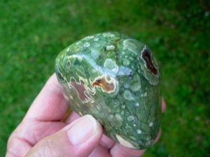 Polished Rain Forest Jasper Nodule from Australia