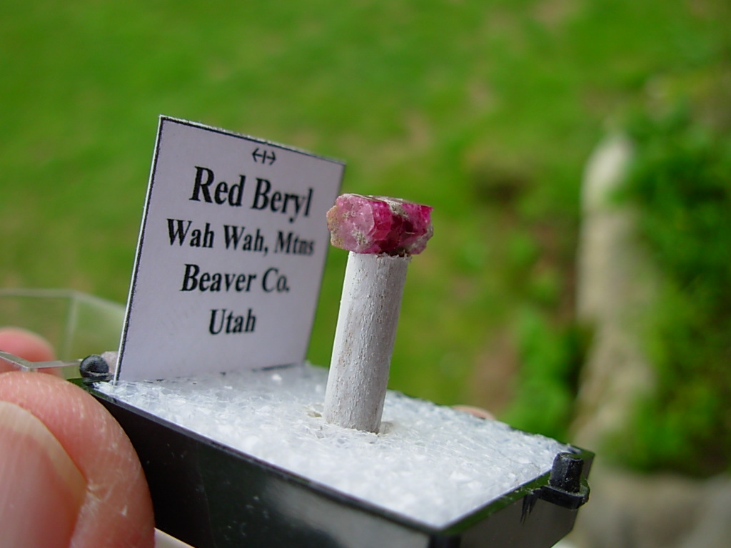 Old Utah Collection Red Beryl from the Ruby Violet Claims