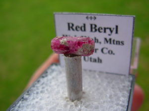 Old Utah Collection Red Beryl from the Ruby Violet Claims