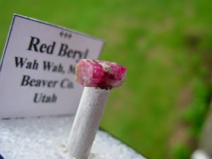 Old Utah Collection Red Beryl from the Ruby Violet Claims