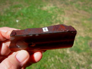 Red Tigereye End Cut Slab from South Africa