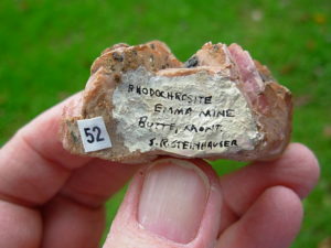 Rhodochrosite Crystals from the Emma Mine