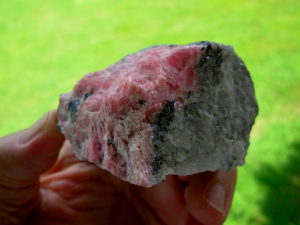 Rose Pink Rhodochrosite on Matrix from Sweet Home Mine