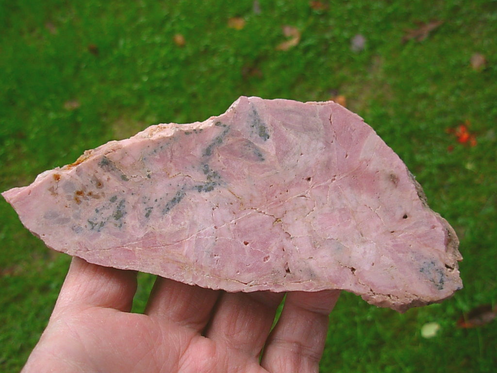 Rhodochrosite Thick Cut Slab from the Travona Mine