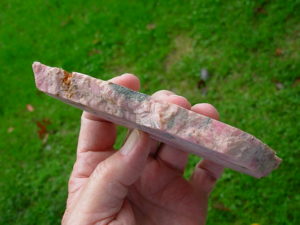 Rhodochrosite Thick Cut Slab from the Travona Mine