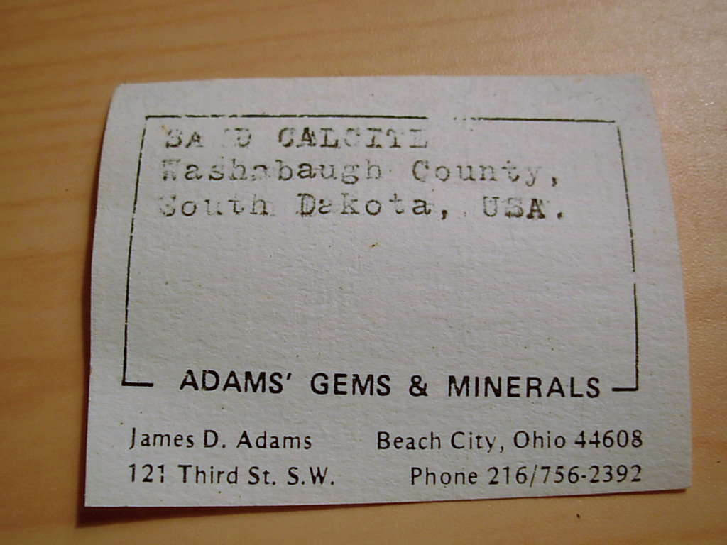 Classic Sand Calcite Crystal Specimen from Washabaugh County, South Dakota