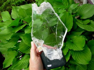 Selenite Chard on Cathedral Base from Brazil